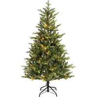 HPI Home Product Import GmbH Künstlicher Weihnachtsbaum - Grün - Kunststoff - mit LED-Beleuchtung
