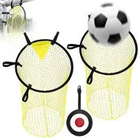 Merkloos Faltbare Fußballtore 45x60 cm, 3 Stück, für Außentraining, verstellbare Bänder