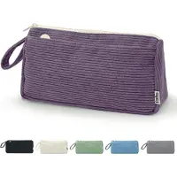 Merkloos Federmäppchen, große Corduroy, 22.5 x 6.5 x 11 cm, langlebig, für Schule
