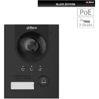 Dahua VTO2202F-P-S3-Black Kamera Hybrid Überwachungskamera 2MP 2-Draht IP65 IK07 Aluminium Aufputz