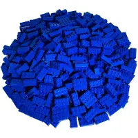LEGO : 1000 Mauersteine, blau, 2x4