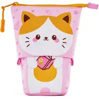 Merkloos Federmäschchen teleskopisch, 2-in-1, Katze, für Schule