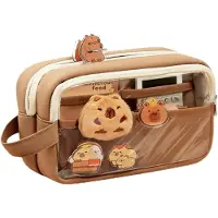 Merkloos Federtasche Capybara, 19,5 x 7 x 12 cm, 2-in-1 Design, für Schule