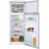 Exquisit Retrokühlschrank RKGC270-45-H-160E magnolienweiss | Standgerät | 206 l Volumen | magnolienweiß