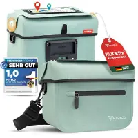 Merkloos Fahrradtasche 7 l, wasserdicht, mintgrün, TPU, für E-Bike