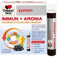 Queisser Pharma GmbH & Co. KG Doppelherz system Immun + Aronia Trinkfläschchen, 10 St. Ampullen