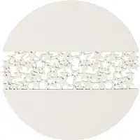 Goliat Runde, cremefarbene Filzdeckchen, Durchmesser 30 cm