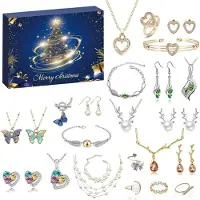 Sonstiges Schmuck Adventskalender 2026 für Kinder Teenager Frauen Mädchen - 24 Tage Weihnachtskalender Geschenk