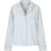 Hunkemoller Pyjama-Jacke Longsleeve Woven Blau