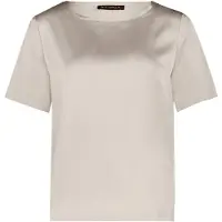 Betty Barclay Schlupfbluse "Schlupfbluse mit Rundhalsausschnitt", Damen, Gr. 42, beige, Blusen Schlupfbluse