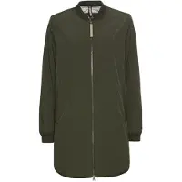 Camel active Damen Wasserabweisender Mantel aus reinem Polyester Waldgrün, women