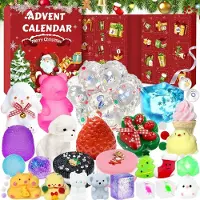 Sonstiges Adventskalender 2026 Fidget Kawaii Mochi Set 24 Tage Countdown Stressabbau Geschenk für Kinder