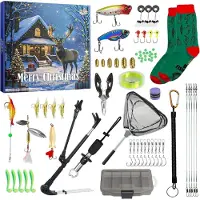 Sonstiges Adventskalender Anglerzubehör 24 Tage Angelwerkzeuge und Ausrüstung Weihnachtsgeschenk für Angler