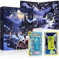 Sonstiges Angel Adventskalender 2026 mit 22 Ködern und 2 Köderboxen für Angler
