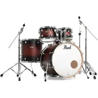 Pearl Decade Maple 22 Am. Fusion mit Hardware-Paket Satin Brownburst