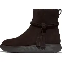 Original Brands FitFlop IQ-Comff Tassel Suede Short Boots BRAUN 37