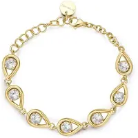 Brosway Gold-plated bracelet with cubic zirconia Ribbon BBN38