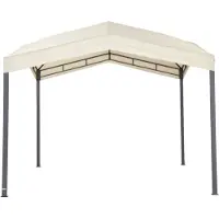 Tepro Pavillon Marabo beige ca. 300 x 300 cm, Durchgangshöhe ca. 180-210 cm