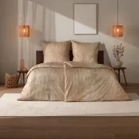 Estella Mako Interlock Jersey Bettwäsche Arno 140x200 cm + 70x90 cm | kiesel - grau