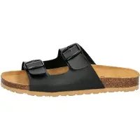 Lico Herren Bioline Man Mules Soft Pantoletten, Schwarz Helle Sohle, 44 EU