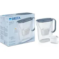 Brita Style Essential, Pitcher-Wasserfilter, 2,4 l, Transparent, Graphit