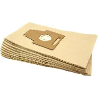 VHBW 10x Staubbeutel kompatibel mit Bosch Ergomaxx Prohygienic Hepa, Pro Hygienic Hepa, Pro Parquet, ProParquet Staubsauger - 35cm x 20,5cm Sandfarben