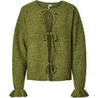 Pieces Pcsally Rüschen Strickjacke | Grün | XS