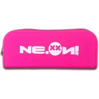 Neon 0006F, Weiches Federmäppchen, Silikon, Pink, Einfarbig, Reißverschluss, 190 mm