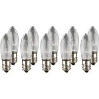 Hellum Ersatzkerzen 23V 3W, 10Stk Riffelkerzen E10, für 10 Brennstellen innen 950076