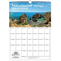 Seelenzauber GmbH Naturzauber Portugal Planer DIN A3 Kalender für 2027 Landschaft Natur Reise Strand Urlaub - Inhalt: 1x Kalender 1x Weihnachtsanhänger 1x Grußanhänger (3 Teile)