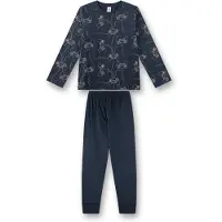 Sanetta Schlafanzug "Pyjama Pyjama Teens lang Game Zone", Herren, Gr. 188, blau (dunkelblau), Obermaterial: 100% Baumwolle CO., Homewear-Sets Schlafanzug