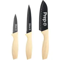 MasterChef Küchenmesser Set, Messerset ink. Kochmesser, Gemüsemesser & Schälmess