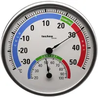Technoline WA 3050 - rundes Thermo-HygroMeter mit Comfort-Bereich