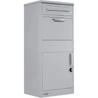 Markenlos Paketbox Freistehend - Grau (37x50x112)