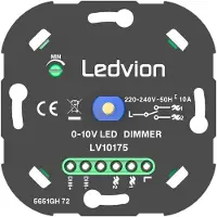 LEDVION LED Dimmer Schalter 10V 240V ohne Abdeckrahmen dimmbar