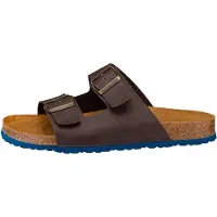 Lico Pantolette "Pantolette Bioline Concrete", Damen, Gr. 46, braun, Synthetik, Schuhe Pantolette