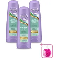 Unilever 3 x Andrélon Kokos Volume Boost Conditioner - 200 ml - Sparpackung - 3 Stücke