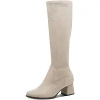 Tamaris Comfort Damen Stiefel mit Blockabsatz Karrèe, Grey, 41
