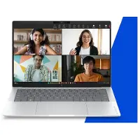 HP E4LH3AT Laptop, Copilot+ PC, AMD Ryzen AI 5, Notebook, 35,6 cm (14 Zoll), 3K, 16 GB LPDDR5x-SDRAM, 512 GB SSD, Wi-Fi 7 (802.11be), Windows 11 Pro, Silber