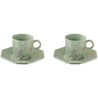 Easy life Espresso Tassen Mintgrün Porzellan 120ml 2 Stk.