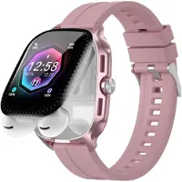 Zelurxx 2-in-1 Smartwatch mit TWS-Kopfhörern, 1,88 Zoll, Bluetooth-Anrufe, KI-Übersetzung, Sporttracking, IP67, Kamerasteuerung, Rosa
