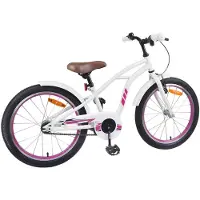 vidaXL Kinderfahrrad 20 Zoll für 6-11 Jahre alt Weiß