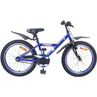 vidaXL Kinderfahrrad 18 Zoll für 5-7 Jahre alt Dunkelblau