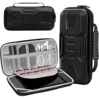 Nikcorp Schutzhülle Reise-Tasche für Nintendo Switch 2, 10 Spielkarten-Slots, Schwarz