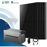 SolarMars Balkonkraftwerk 4000 Watt mit Speicher Anker SOLIX Solarbank 3 E2700 Pro mit 8x500Wp Solarmodule und MC4 Solarkabel Set - 4000Wp ‚Äì 8 Module / Ohne Erweiterungsakku / Ziegeldach