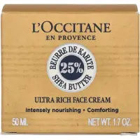 L'Occitane Shea Butter Ultra Rich, Unisex, 50 ml, Creme, Sehr trockene Haut, 72 h, Topf
