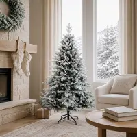vidaXL Künstlicher klappbarer Weihnachtsbaum 120 cm PVC und Metall 42055547
