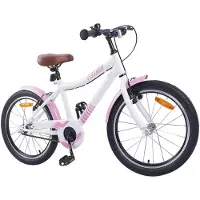 vidaXL Kinderfahrrad 18 Zoll für 5-7 Jahre alt Hellrosa