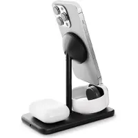TwelveSouth Induktions-Ladegerät HiRise 3 Deluxe 3-in-1 Qi2 TS-2423 Schwarz