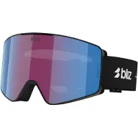 Bliz - Skibrille - G001 Matte Black Violet Blue aus Wolle - schwarz